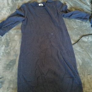 Navy sweater dress